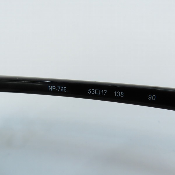 実際に弊社で買取させて頂いた999.9/フォーナインズ フルリム メガネフレーム アイウェア NP-726の画像 5枚目