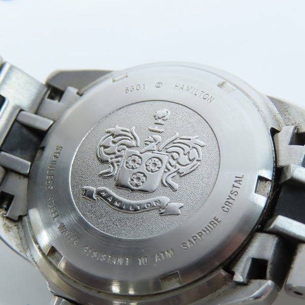 実際に弊社で買取させて頂いたHAMILTON/ハミルトン Khaki/カーキ  クォーツ ウォッチ 腕時計 6301【動作未確認】の画像 4枚目