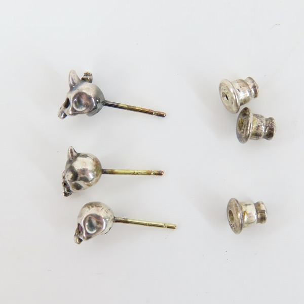 実際に弊社で買取させて頂いた【ギャラ付き】KONRON/コンロン スラムブラザーズ ピアス 3点セットの画像 3枚目