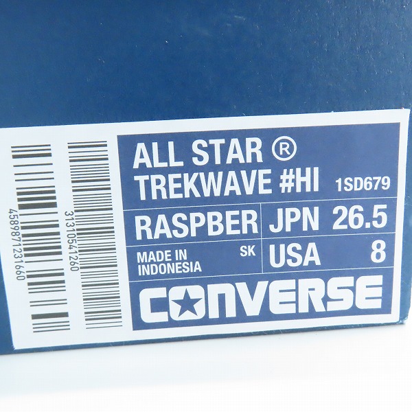 実際に弊社で買取させて頂いた【未使用】CONVERSE/コンバース TREKWAVE トレックウェーブ スニーカー 1SD679/26.5の画像 8枚目