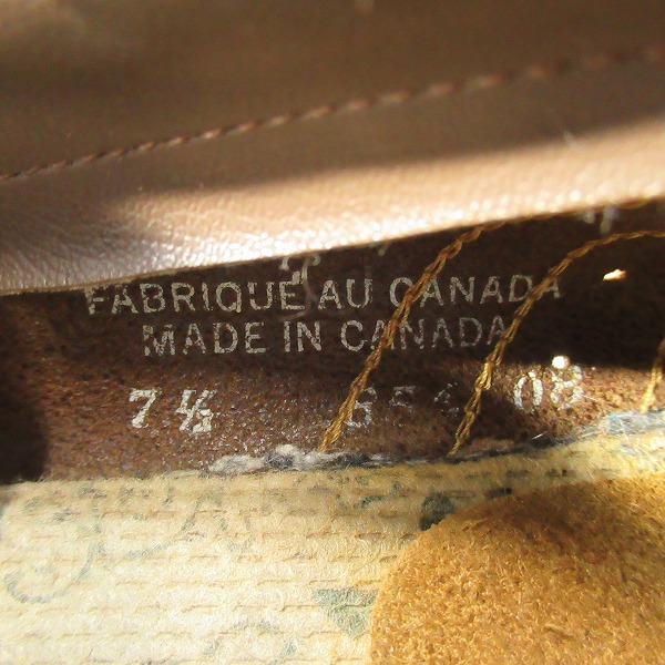 実際に弊社で買取させて頂いた【観賞用】adidas/アディダス ヴィンテージ カナダ製 TOBACCO/タバコ スエード スニーカー/7.5の画像 5枚目