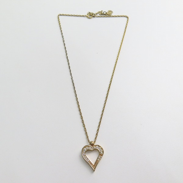 実際に弊社で買取させて頂いたChristian Dior/クリスチャンディオール オープンハート ネックレスの画像 6枚目