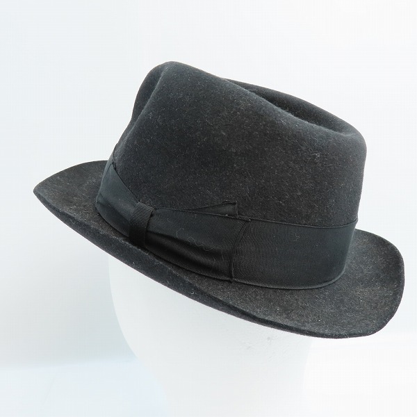 実際に弊社で買取させて頂いたWACKO MARIA×東京HATROCKERS/ワコマリア×東京ハットロッカーズ ラビットファー ハット ブラック/Mの画像 2枚目