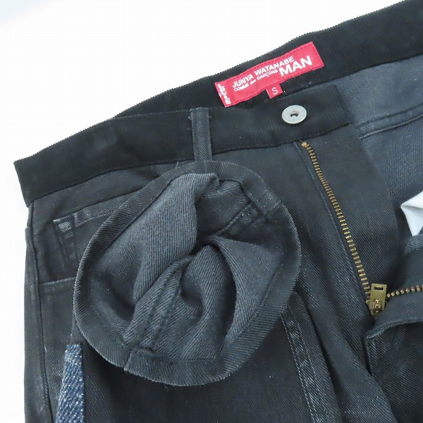 実際に弊社で買取させて頂いたJUNYA WATANABE COMME des GARCONS MAN×LEVI'S/ジュンヤワタナベ×リーバイス パッチワークデニムパンツ WL-P207/Sの画像 2枚目