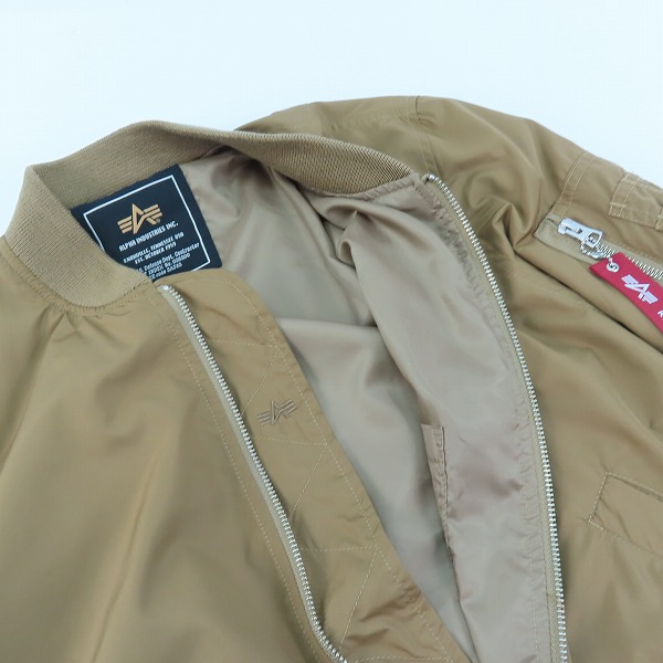 実際に弊社で買取させて頂いたALPHA INDUSTRIES/アルファインダストリーズ フライトジャケット MA-1 TA1270-036/Mの画像 5枚目