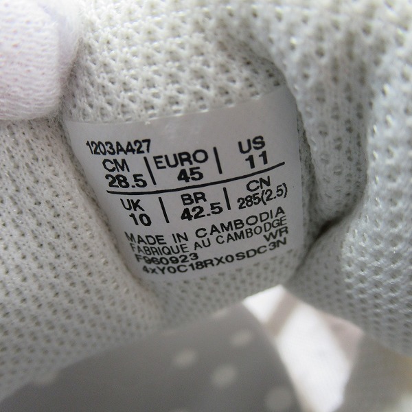 実際に弊社で買取させて頂いたasics×BEAMS×Papergirl/アシックス×ビームス×ペーパーガール GT-2160 ローカットスニーカー 1203A427-100/28.5の画像 5枚目