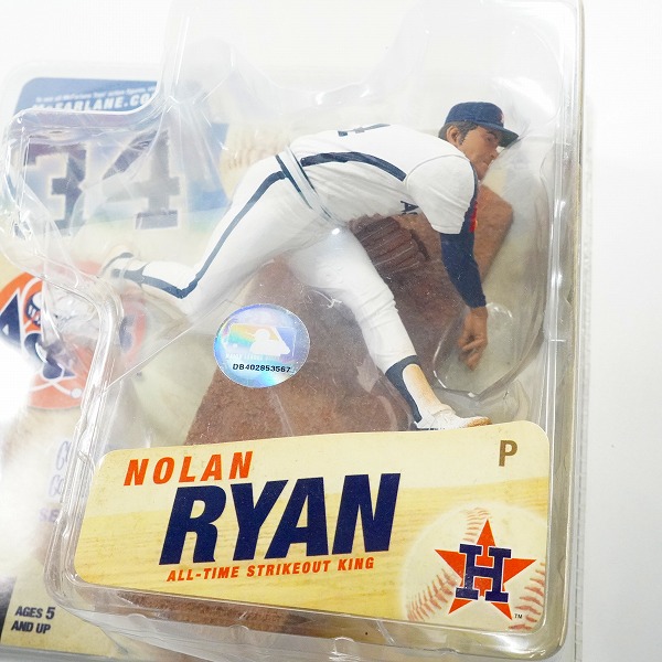 実際に弊社で買取させて頂いた【未開封】McFARLANE TOYS/マクファーレントイズ ヒューストン・アストロズ #34 NOLAN RYAN ノーラン・ライアン フィギュアの画像 3枚目