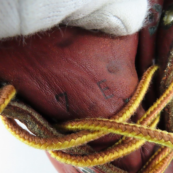 実際に弊社で買取させて頂いたRED WING/レッドウィング 半円犬タグ アイリュッシュセッターブーツ 875/7Eの画像 6枚目