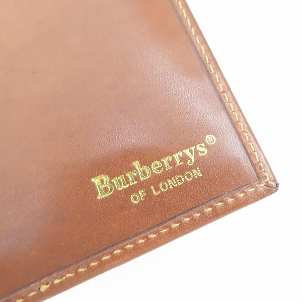実際に弊社で買取させて頂いたBurberrys/バーバリーズ シャドーホース ノバチェック 二つ折り長財布/ロングウォレットの画像 4枚目