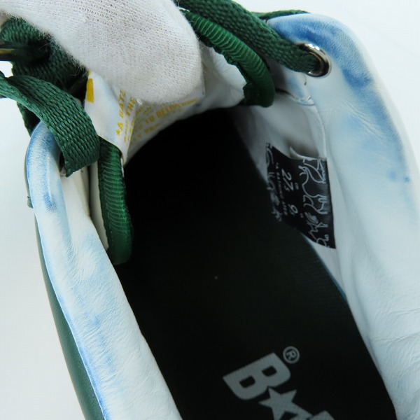 実際に弊社で買取させて頂いたA BATHING APE/アベイジングエイプ BAPE STA/ベイプスタ ローカットスニーカー OZXSHMX91309N/27.5の画像 7枚目