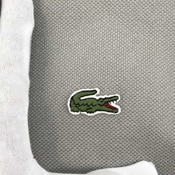 実際に弊社で買取させて頂いたLACOSTE/ラコステ 鹿の子地 ロングスリーブTシャツ グレー TH029J /Lの画像 4枚目