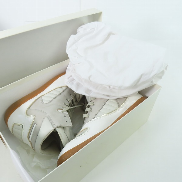 実際に弊社で買取させて頂いたMaison Martin Margiela/メゾンマルタンマルジェラ ハイトップスニーカー S37WS0138 S08151 001/41の画像 8枚目