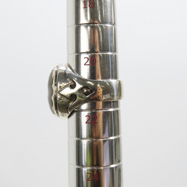 実際に弊社で買取させて頂いたCRAZY PIG DESIGNS/クレイジーピッグ クリスタル スカルリング CPJ137/21-21.5号の画像 9枚目