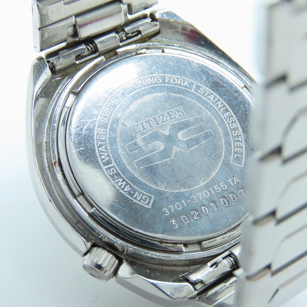実際に弊社で買取させて頂いたCITIZEN/シチズン TUNING FORK/チューニングフォーク HISONIC/ハイソニック 時計/ウォッチ 3701-370155TA 【動作未確認】の画像 4枚目
