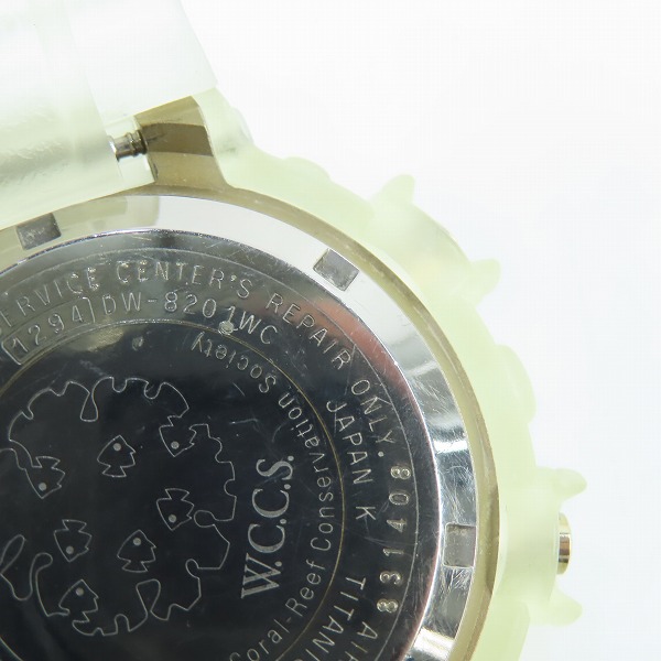 実際に弊社で買取させて頂いたG-SHOCK/Gショック W.C.C.S FROGMAN/フロッグマン ELマンタ DW-8201WC-9Tの画像 6枚目