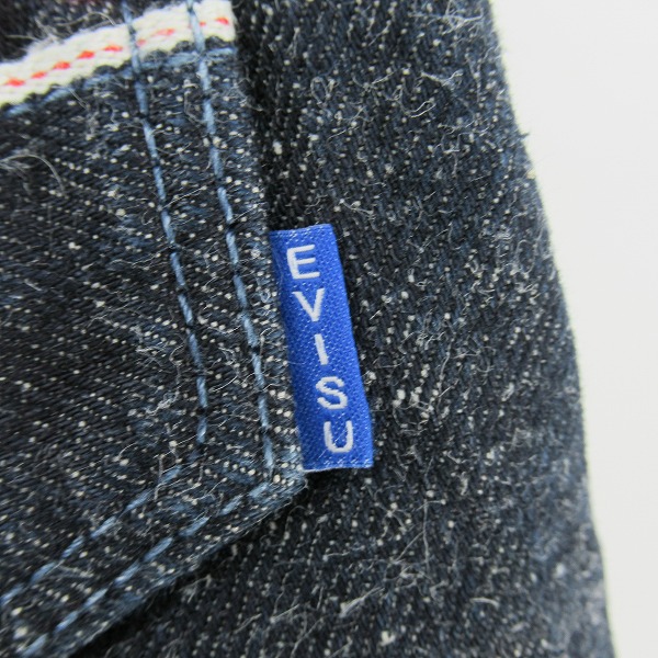 実際に弊社で買取させて頂いたEVISU/エヴィス エビス PMG カモメ刺繍 セルビッチ デニムパンツ /29の画像 3枚目