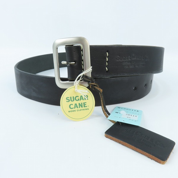 実際に弊社で買取させて頂いた(1)【未使用】SUGAR CANE/シュガーケーン レザーベルト/SCO-2320/ブラック/40