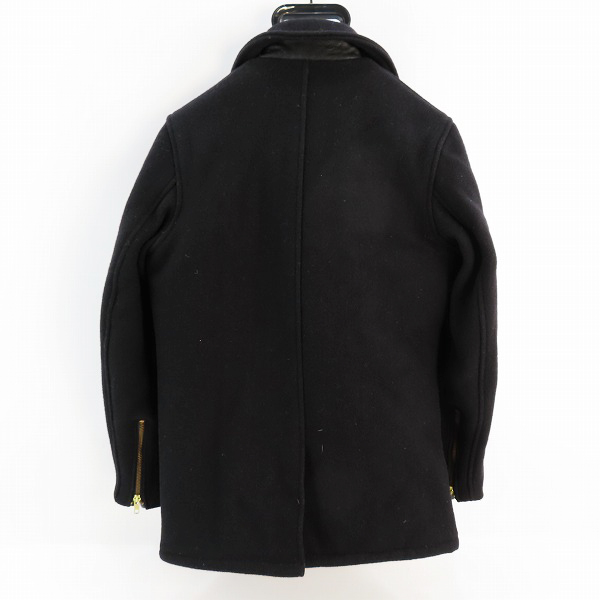 実際に弊社で買取させて頂いたSchott Bros/ショット ブロス メルトン ウール ライダース/Pコート ワンスター 7068/30の画像 1枚目