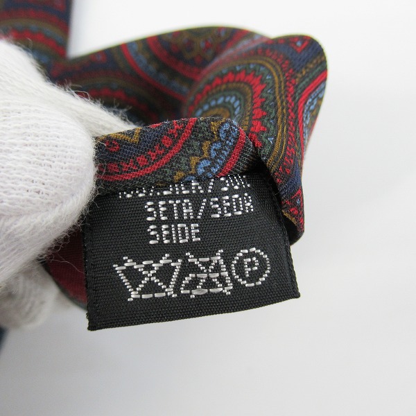 実際に弊社で買取させて頂いたBurberrys/バーバリーズ 総柄 シルク ネクタイの画像 4枚目