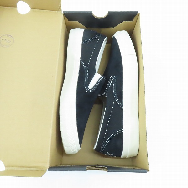 実際に弊社で買取させて頂いたCONVERSE/コンバース SKATEBOADING CS SLIP-ON SK/シェブロンスター スリッポン スケート 1SC654/28の画像 7枚目