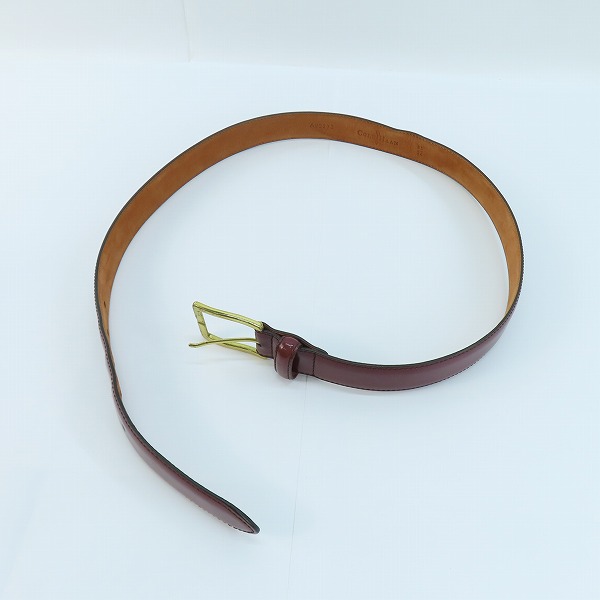 実際に弊社で買取させて頂いたCOLE HAAN/コールハーン レザーベルト ブラウン系 A09273/85/34の画像 8枚目