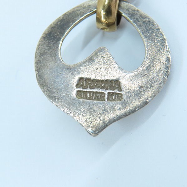 実際に弊社で買取させて頂いたARIZONA FREEDOM/アリゾナフリーダム K18 イーグルハート ネックレス T-95Bの画像 5枚目