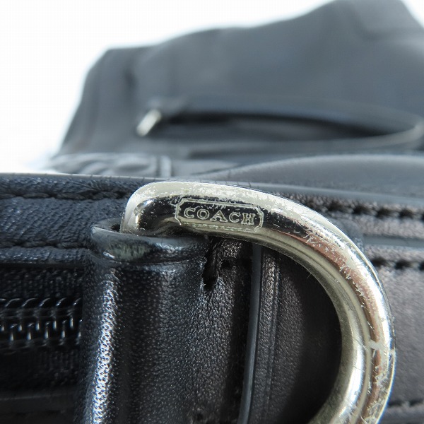 実際に弊社で買取させて頂いたCOACH/コーチ シグネチャー レザー ビジネスバッグ/ブリーフケース F70454の画像 4枚目