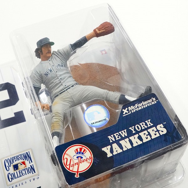実際に弊社で買取させて頂いた【未開封】McFARLANE/マクファーレン ニューヨーク・ヤンキース #29 Catfish Hunter キャットフィッシュ・ハンター フィギュアの画像 3枚目