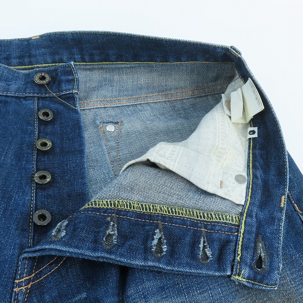 実際に弊社で買取させて頂いたA BATHING APE/アベイシングエイプ デニム ハーフパンツ スター刺繍/Mの画像 2枚目