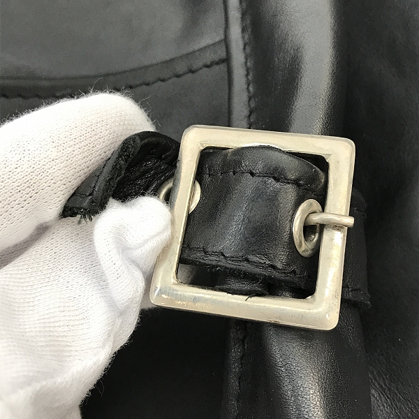 実際に弊社で買取させて頂いたSchott/ショット カウレザー/牛革 トラッカージャケット/シングルライダース 7209/34の画像 7枚目