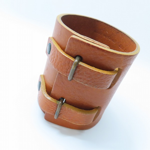 実際に弊社で買取させて頂いたMartin Margiela/マルタンマルジェラ 初期 レザーブレス バングル