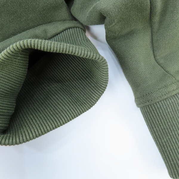 実際に弊社で買取させて頂いたBURBERRY/バーバリー OAK LEAF/オークリーフ スウェット カーキグリーン系 CNSOUFOU1QUA /XLの画像 7枚目