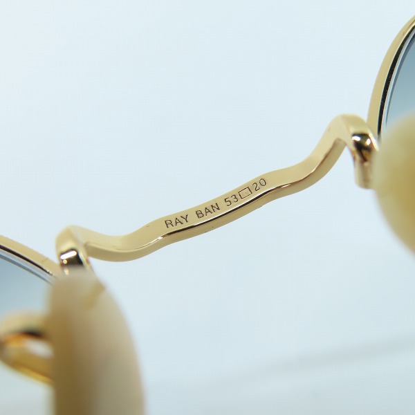 実際に弊社で買取させて頂いたRay-Ban/レイバン サングラス/アイウェア JACK RB3565 001/GDの画像 7枚目
