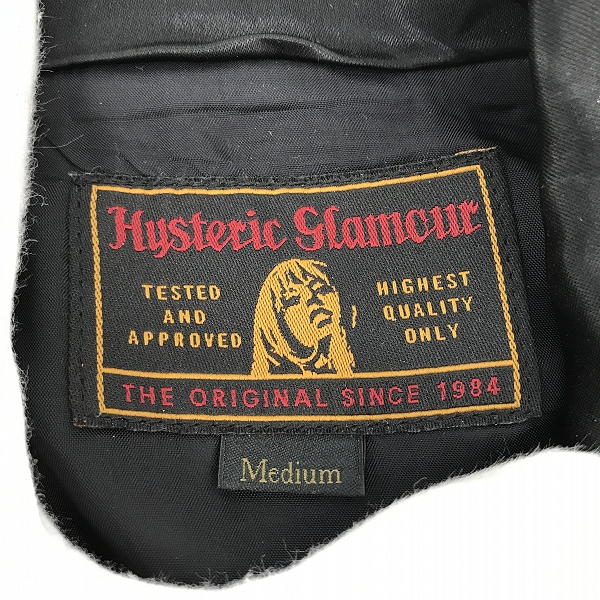 実際に弊社で買取させて頂いたHYSTERIC GLAMOUR/ヒステリックグラマー 風神雷神柄 レーヨン ジャケット 02201AB10/Mの画像 2枚目