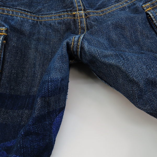 実際に弊社で買取させて頂いたmastermind JAPAN/マスターマインド 11AW/mindblow期 ブルースカル刺繍 ダブルウエスト ブッシュパンツ MZ-PA03-00-1/Mの画像 9枚目