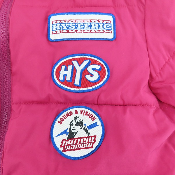 実際に弊社で買取させて頂いたHYSTERIC GLAMOUR/ヒステリックグラマー プリマロフト ナイロン フーデッドジャケット 02193AB04 /Sの画像 6枚目