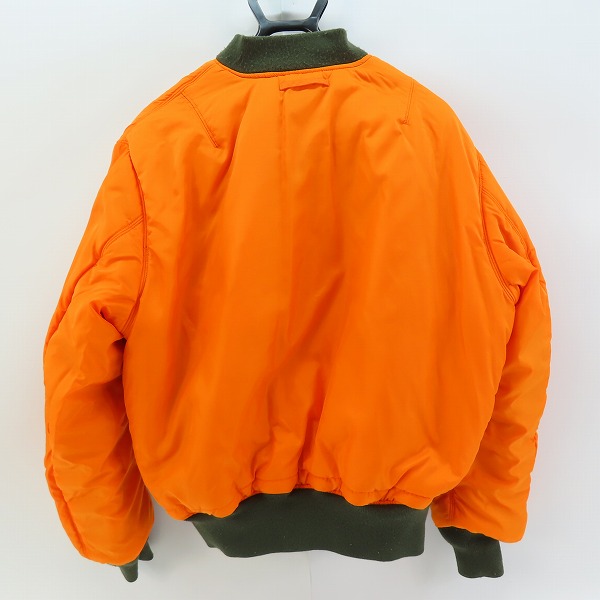 実際に弊社で買取させて頂いたALPHA INDUSTRIES/アルファインダストリーズ リバーシブル MA-1/フライトジャケット2000-476/XLの画像 3枚目