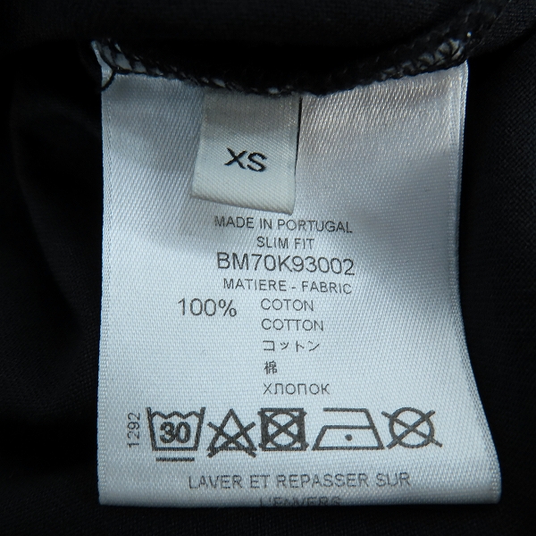 実際に弊社で買取させて頂いた【JPタグ】GIVENCHY/ジバンシィ 20SS ヴィンテージロゴ スリムフィットクルーネック半袖Tシャツ BM70K93002/XSの画像 3枚目