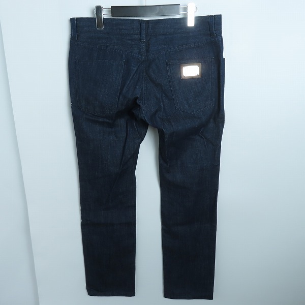 実際に弊社で買取させて頂いたDOLCE&GABBANA/ドルチェ&ガッバーナ 14GOLD メタルロゴプレート デニム パンツ/ジーンズ G3FBLP/G8I99/50の画像 1枚目