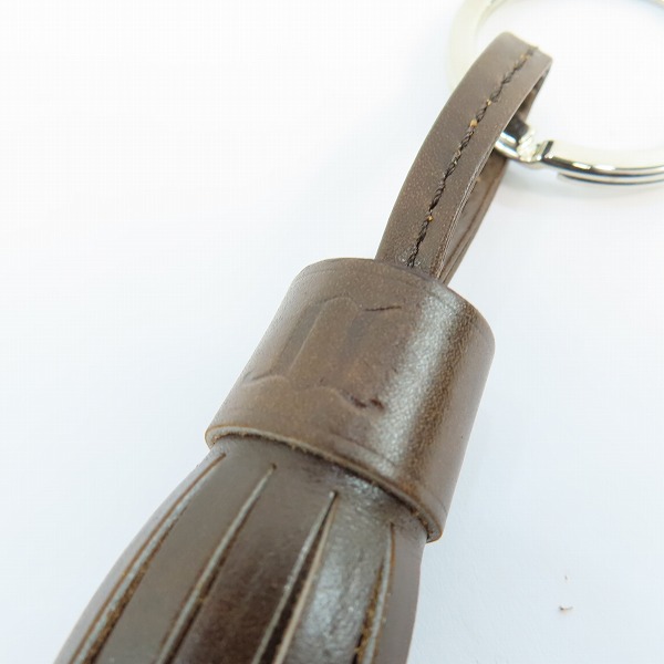 実際に弊社で買取させて頂いたJOHN LOBB/ジョンロブ  POMPOM KEYRING/キーホルダー キーリング ダークブラウンの画像 4枚目