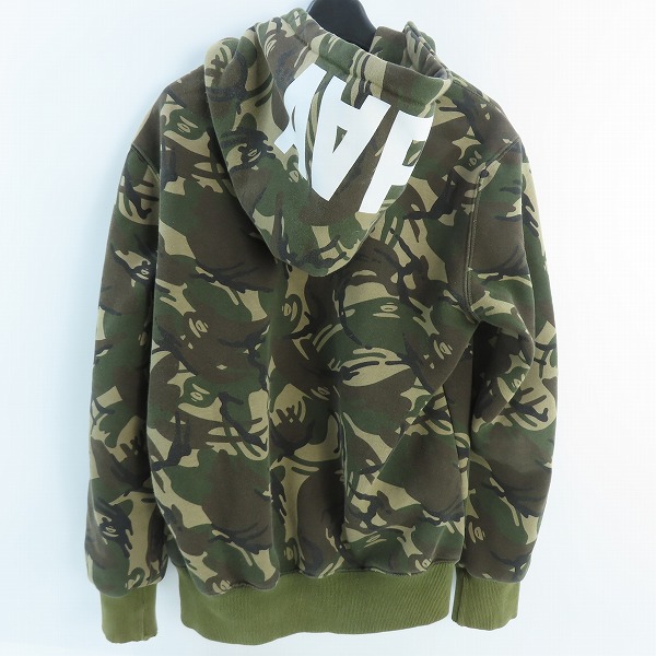 実際に弊社で買取させて頂いたAAPE BY A BATHING APE/アベイシングエイプ カモフラ ジップアップパーカー/Lの画像 1枚目