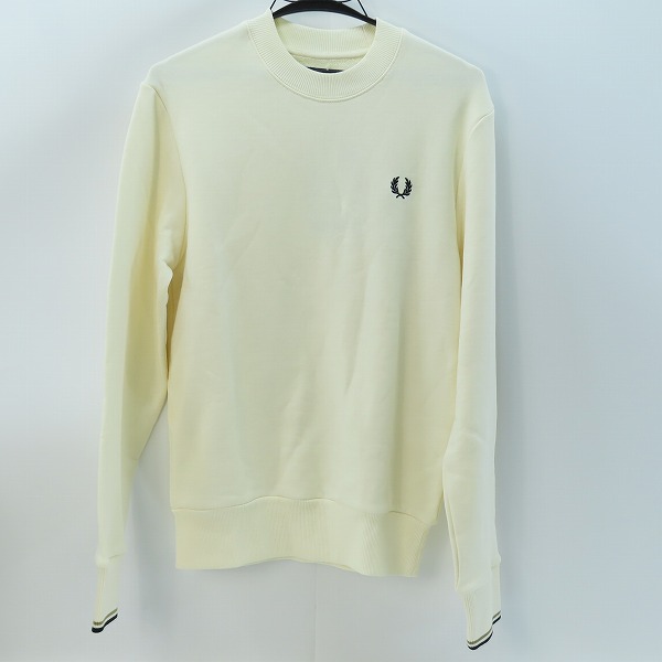 実際に弊社で買取させて頂いた【未使用】FRED PERRY/フレッドペリー 24AW CREW NECK SWEAT SHIRTS/クルーネック スウェット/トレーナー M7535/S
