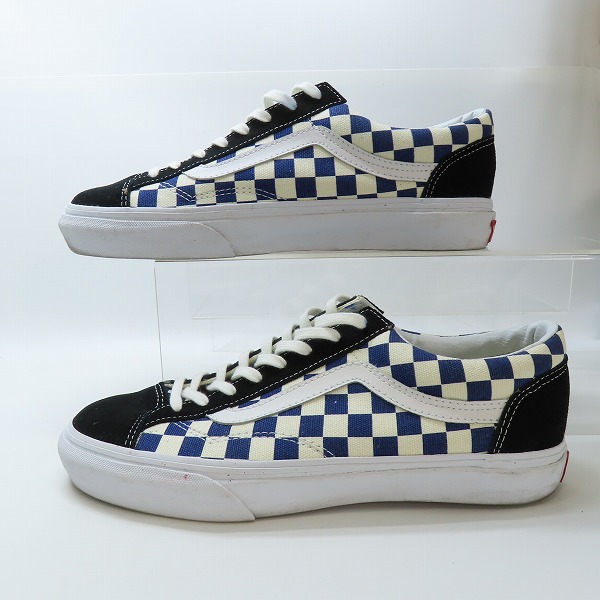 実際に弊社で買取させて頂いたVANS バンズ OFF THE WALL/オフ ザ ウォール ブロックチェック ローカットスニーカー T375/8の画像 3枚目