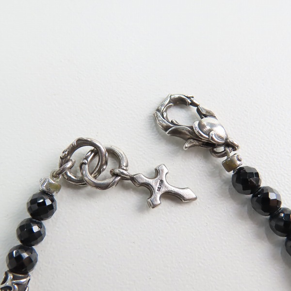 実際に弊社で買取させて頂いた【ギャラ付】Bloody Mary/ブラッディマリー クロス ブラックスピネル ブレスレットの画像 6枚目