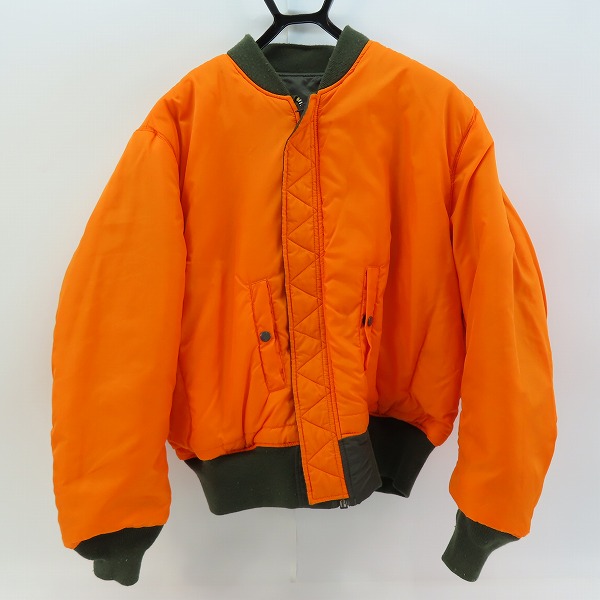 実際に弊社で買取させて頂いたALPHA INDUSTRIES/アルファインダストリーズ リバーシブル MA-1/フライトジャケット2000-476/XLの画像 2枚目