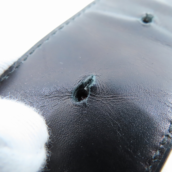 実際に弊社で買取させて頂いたBOTTEGA VENETA/ボッテガヴェネタ イントレチャート レザーベルト 95cm/38inの画像 6枚目