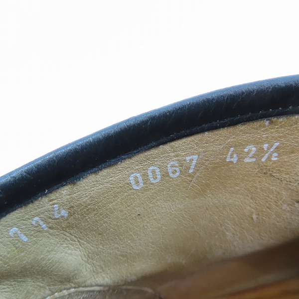 実際に弊社で買取させて頂いたGUCCI/グッチ ホースビット スウェードローファーシューズ 114 0067/42.5Eの画像 5枚目