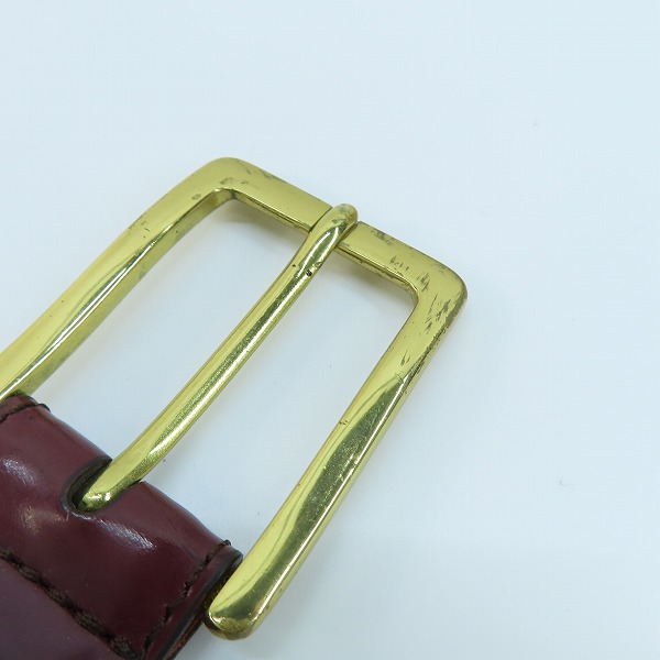 実際に弊社で買取させて頂いたCOLE HAAN/コールハーン レザーベルト ブラウン系 A09273/85/34の画像 6枚目