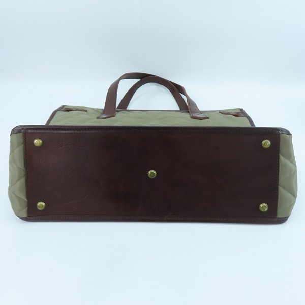 実際に弊社で買取させて頂いたNEIGHBORHOOD×PORTER/ネイバーフッド×ポーター VOYAGER レザー/キルティング トートバッグの画像 2枚目