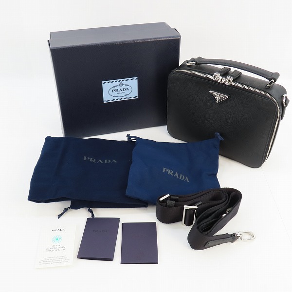 実際に弊社で買取させて頂いたPRADA/プラダ ブリック サフィアーノレザー バッグ 2VH069の画像 9枚目